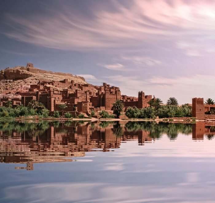 Kabah Ait Benhaddou, a historic UNESCO World Heritage ksar in Morocco, featuring traditional earthen Berber architecture and ancient fortified walls.
